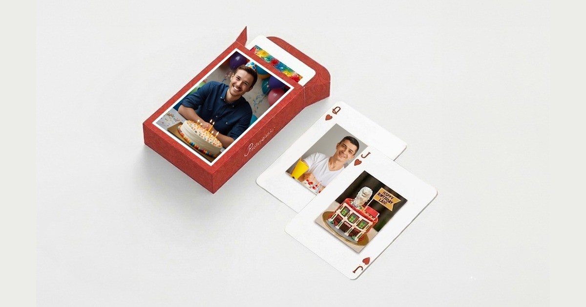 unique personalized playing cards gift for boyfriend