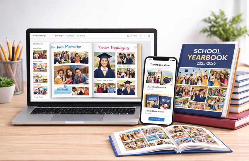 Yearbook design and ordering