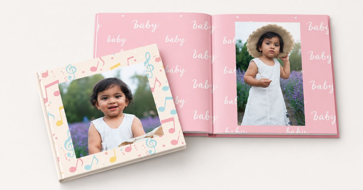 Bundle of Joy newborn baby hardcover photo album India personalized