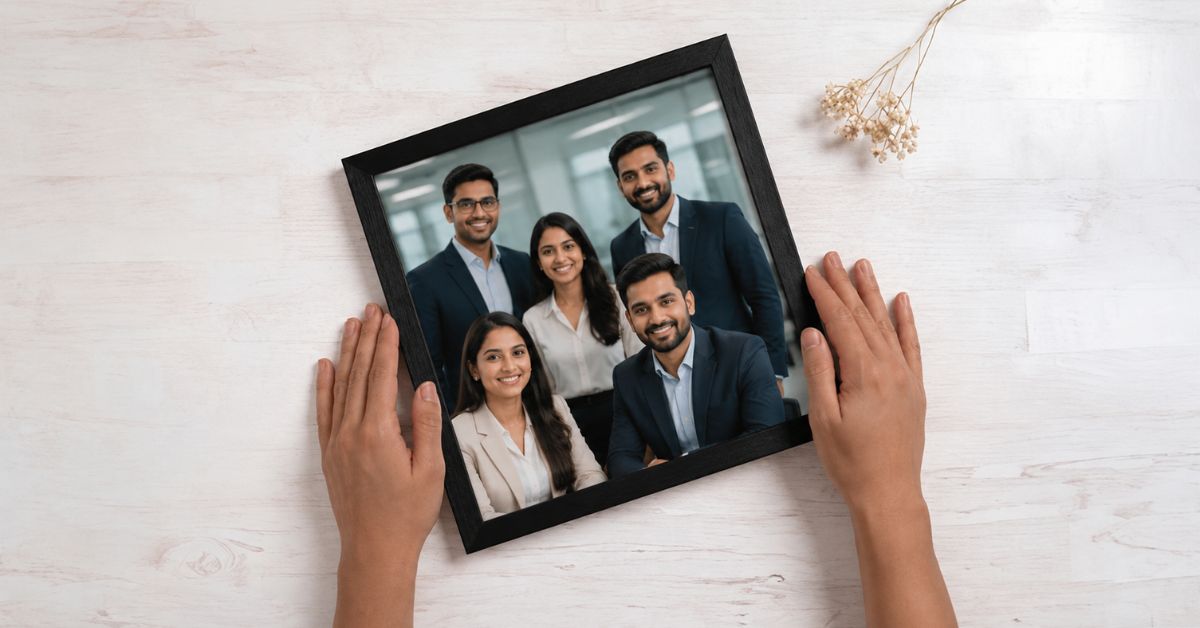 Personalized wall photo frame for employee recognition corporate gifting India 