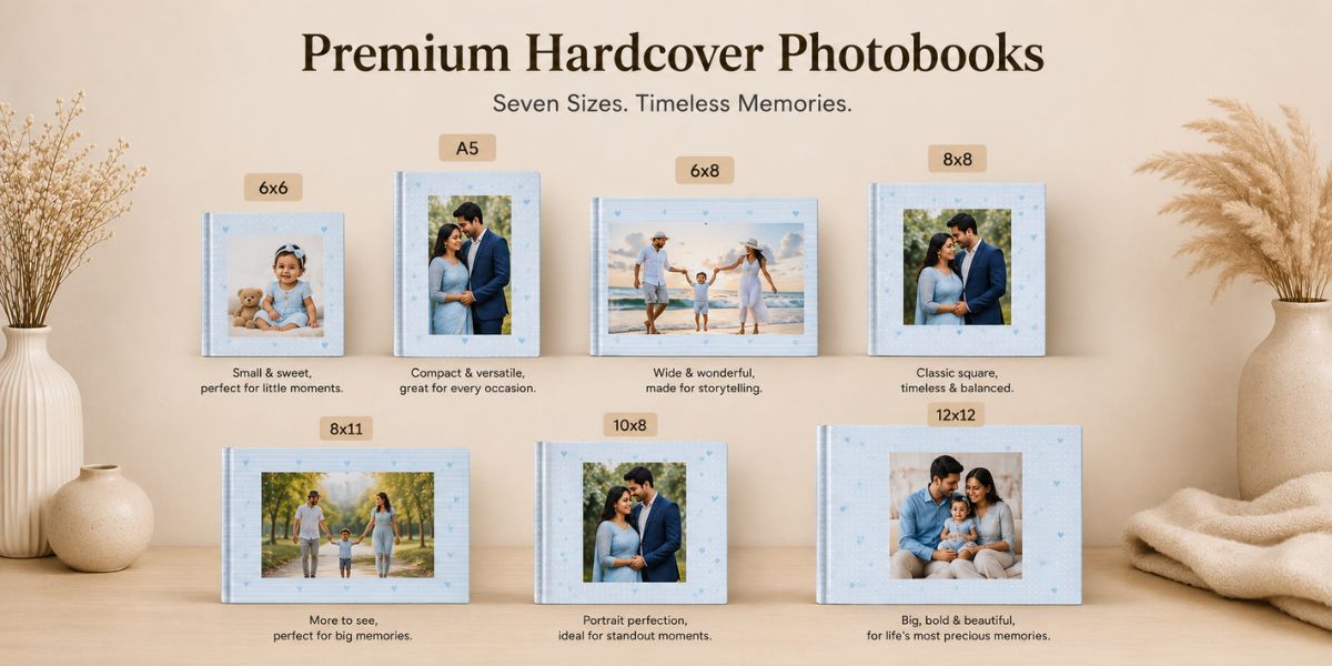 Close-up of Lustre Silk Paper in a Photojaanic photo book showing semi-gloss finish with rich colour saturation and minimal fingerprint visibility, premium photo book printing India